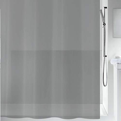 Spirella Rideau de Douche PEVA Bio Mid 180x200cm Gris