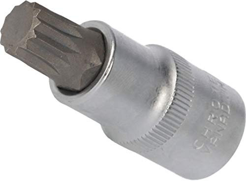 BRILLIANT TOOLS BT022931 Douille denture multiple 1/2, longueur 55 mm, M6 [Powered by KS TOOLS]