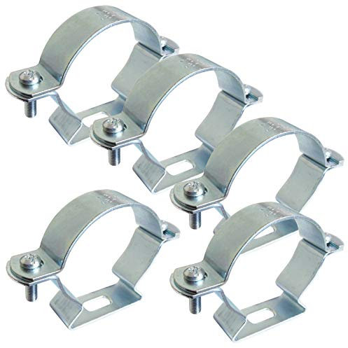 WITTKOWARE Rohr-Abstandsschelle mit Langloch, Stahl verzinkt, 24-29mm, M25, 5 Stück