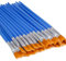 UPINS 30 Pcs Flat Paint Brushes,Small Brush Bulk for Detail Painting,Blue,7 mm