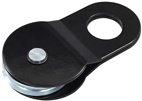Tidyard Poulie de 4 tonnes pour treuil en Acier revêtu par pulvérisation, Convient à Toutes Les Cordes de 1 à 8 mm de diamètre, 78,2 x 34 x 143 mm (L x l x H).