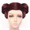 Star Wars Prinzessin Leia Cosplay Perücken Organa Solo Perücke Kurze e Perücken Haare mit zwei Brötchen Anime Cosplay