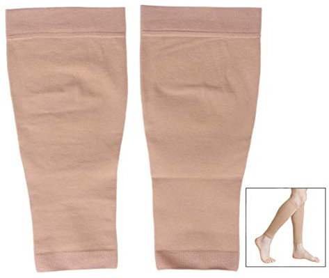 Xrten Chaussettes de Compression Mollet, 1 Paire Chaussette de Contention sans Pieds pour Hommes et Femmes Ultra Légère Élastique du Traitement