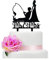 Jimhamhug Fishing Wedding Cake Topper, Funny Bride and Groom Cake Decoration, Fishing Theme Wedding/Engagement/Bridal Shower/Anniversary Cake Decoration