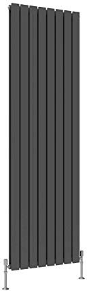 Vertical Radiator Flat Panel Designer Central Heating Anthracite Rads Double 1800x544mm