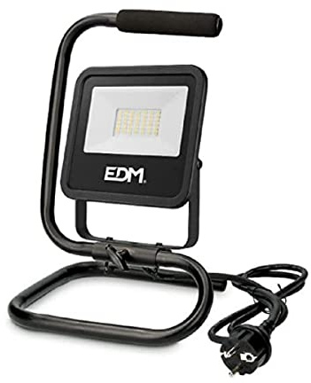 EDM FOCO LED-Projektor Con PIE 30 W 2370 lm 4000 K Luz Dia Black Series
