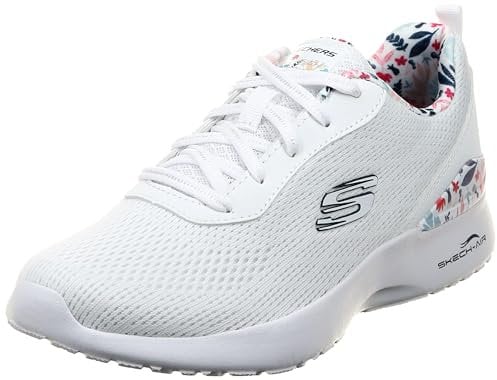 Skechers 149756 Wmlt, Zapatillas Mujer, White Mesh Multi Trim, 40 EU