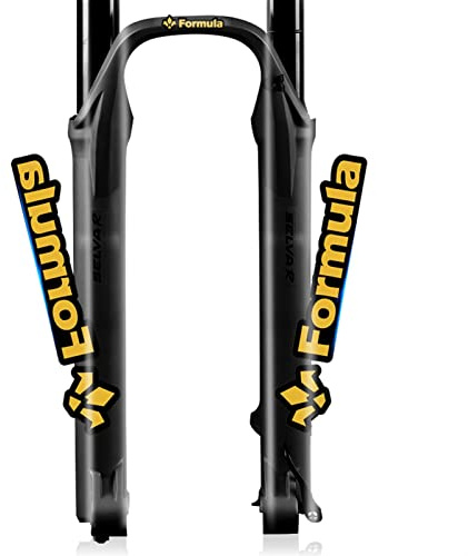 BUSEB Autocollants de Fourche Avant à vélo F-O-R-M-U-L-A VTT VTT FRANT DÉCLACES DÉCLACES Bicycle AVANTS BICT (Color : Gold)