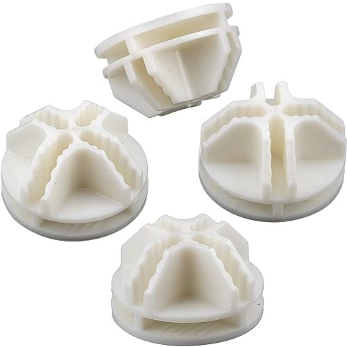 40 Stück Drahtwürfel Kunststoffverbinder Drahtgitter Würfel Organizer Verbinder Ersatz-Ecken für modularen Schrank-Aufbewahrungs-Organizer und Drahtgitter-Würfelregal (weiß)