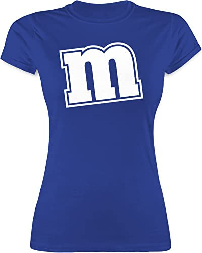 Shirt Damen - & Fasching - M&M Motiv Karneval I M und M I Fastnacht I Fasnacht I Fasnet - L - Royalblau - Gruppen Shirts Faschings Tshirt Karnevals mm Tshirts Fun-t-Shirts Faschings-t-Shirt