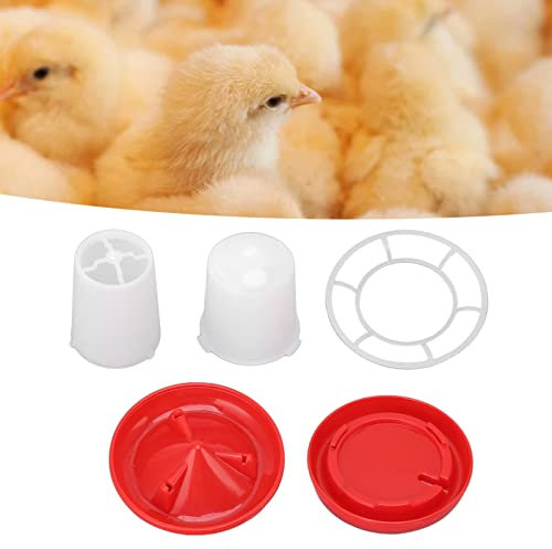 Niiyen KüKen-Futterspender und Tränke-Kit, Geflügel-Futterspender für 1 Monat alte Küken, Drehhülsen-Design Automatisches Füttern und Tränken Geflügel-Futter Hühnertränken-Becher