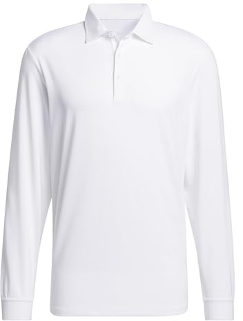 adidas Men's Long Sleeve Polo Shirt Golf Shirt