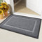 Homaxy Door Mat, Rubber Backed Non Slip Door Matts Indoor, Dirt Trapper Absorbent Mats, Washable Front Doormat Outdoor, Heavy Duty Floor Mat for Entrance, Kitchen and Garden, 40 x 60 cm, Grey