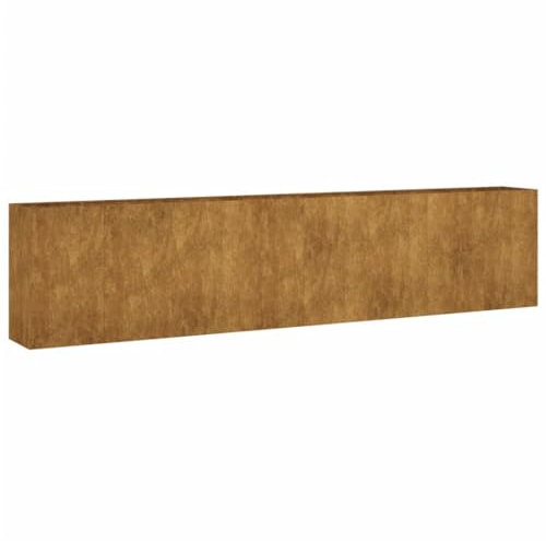 vidaXL Hochbeet, Pflanzkübel Gartenbeet für Garten Balkon Terrasse, Pflanzkasten Blumenkasten zum Selber Bauen, Pflanzbeet Gemüsebeet aus Metall, Cortenstahl