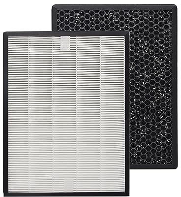PUREBURG XD6231 Ersatzfilter-Set, kompatibel mit Rowenta PU3030 PU3040 PU30808 Pure Air Genius Luftreiniger, 1er-Pack H13 HPEA Aktivkohle, 2-in-1