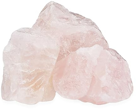 NKlaus Rosenquarz, 300g natürliche Wassersteine bis ca. 6cm, 1 Stück | Variierende Steingröße von ca. 3–6cm