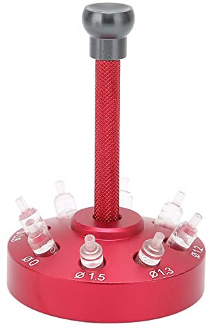 Yosoo Health Gear Uhrzeiger-Montage-Einstellpresser mit 8-teiligem Einstellkopf, Handreparaturwerkzeug aus Legiertem Stahl, Reparatursätze, Einstell-Entferner-Gerät, Nadelpresser für Uhrmacher