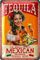 LANOLU Retro Blechschild TEQUILA MEXICAN - Geschenk Cocktail und Whisky und Tequila Enthusiasten, Perfekte Bar Deko, Retro Deko, 20x30cm
