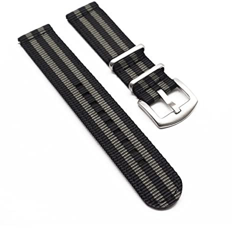 VISIYUBL 5 Farbe Nylon Uhrenband Gestreift Nato Strap 20mm 22mm Universal for Armee Sportuhr Band Fit Fit for James Bond 007 Uhrenarmband ersetzen(Bond,20mm)