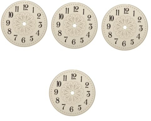 Garneck 4 Stück Europäische Uhr Zifferblatt DIY Uhr Zifferblatt Werk Teile Zubehör Ersatz Eisen Für DIY Platte