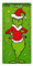 luoshuangfei Cortina de puerta de Navidad, telón de fondo de pancarta de Grinch, decoraciones de vestíbulo, escenario de vacaciones.