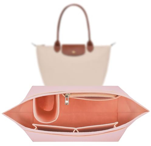 Organizer für Longchamp Tasche,Taschen Organizer für Longchamp L,Organizer für Longchamp Pliage L,Purse Organizer, Multi-Pocket Felt Handbag Organizer for Insert Wallet Organizer for Longchamp