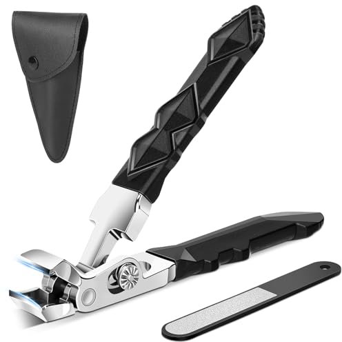 Euqvunn Coupe-ongles Ergonomique – Mâchoire extra-large pour ongles épais, Coupe-ongles professionnel en Acier Premium, idéal pour les ongles d'orteils épais, Parfait pour hommes et femmes.