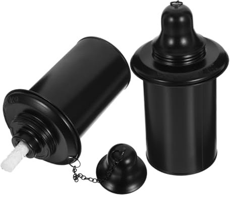 Angoily 2 Piezas tarro de antorcha bote de combustible para antorcha accesorios de combustible para antorcha iluminacion exterior lampara de jardin antorchas para exterior bote de antorcha