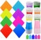 Maridergo Confezione da 80 bicchieri di carta colorati e tovaglioli, set da tavola per feste arcobaleno bicchieri multicolore tovaglioli di carta tovaglioli per feste fai da te, compleanni, feste