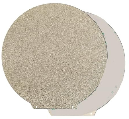 Verbesserte 3D-Drucker-Bauplatte aus rundem Federstahlblech mit glatter PEI-Beschichtung, Durchmesser 120 mm, 220 mm, 240 mm, 265 mm für Rostock Delta Kossel, markant(Dia 220mm)