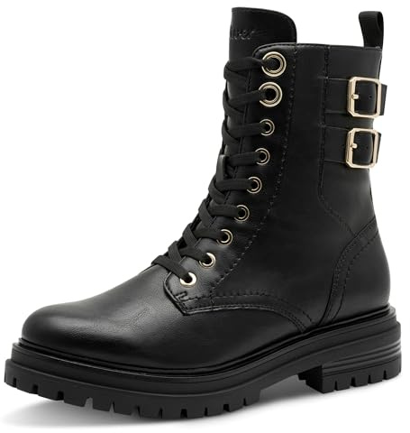 s.Oliver Damen Stiefeletten zum Schnüren mit Schnallen