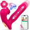 ARLOVESIN Vibratoreper donna professionale,3 in 1vibratore Sexytoysys donna Succhia Clitoride Per Donna Stimolatore Per Clitoride Con10modalità,APP Dildo Anale Vibratori per Coppia Sex Toy(rosa-2)