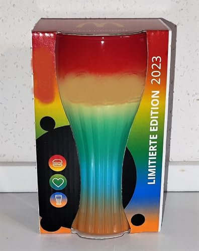 Rahm &AngiesStrickZauber verkauft : Sammelglas Deutschland 2023 / Regenbogen/Trinkglas/selten!!!