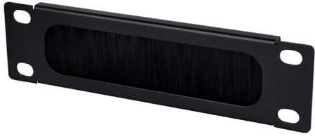 GeeekPi Cable Entry Panel with Brush Strip - 1U - 7inch - For DeskPi RackMate TT Network Cabinets & Network Cables - Black