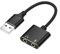 Doppelfunktion USB Sound Adapter Draht Kopfhörer und Mikrofon Soundkarte für Gaming, Podcasting & Online Meetings