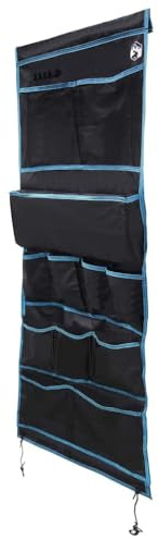 vidaXL Storage bag Black and Blue 161 x 58.5 cm Oxford, Portable, Modern Camping Storage Solutions for Outdoor Gear, Hiking Equipment, and Efficient Adventure Pack Organization