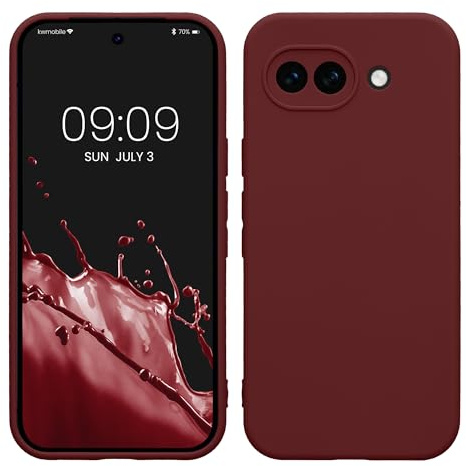 kwmobile Handyhülle für Google Pixel 10a Hülle - weiches Handy Silikon Case - Schutzhülle Cover - Bordeaux Violett