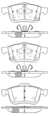 Borg & Beck BBP2529 Front Brake Pads To Fit Fiat 500L 1 4 09/12-