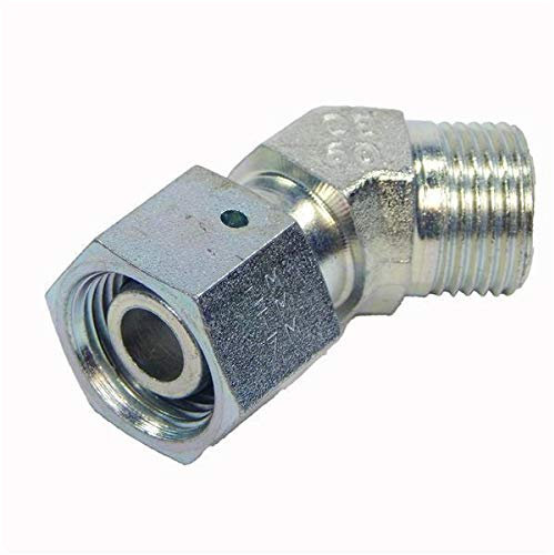 Verschraubung Hydraulikverschraubung Schneidringverschraubung 12L M 18x1,5 Einstellb. 45° Winkel EV12L (OMD) 1 Stück