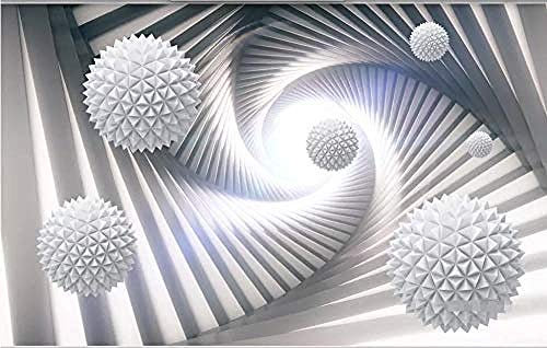 3D Abstract Three-Dimensional Space Modern Sphere 3D Wallpaper Wallpaper Grey Wall Sticker Border self Adhesive Brick Bathroom Silver Bedroom Borders Glitter Kitchen Steamer Rose Gold pu-150cm×105cm