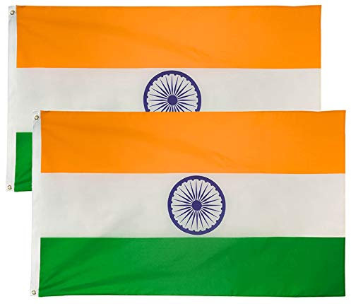 DANF India Fahne, 91 x 152 cm India 2er-Pack
