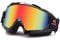 Galatée Motorradbrillen Hochwertige Skibrille Anti Fog UV Schutzbrille für Outdoor Aktivitäten Skifahren Radfahren Snowboard Wandern Augenschutz UV400 (Schwarze Rahmen-Mehrfarbig Linse)