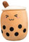 Herbests Bubble Tea Plüschtier, Kuscheltier Plüschpuppen Bubble Tea Plüsch Spielzeug Gefüllter Milchtee Weiche Plüschtier Plüsch Kissen Für Kinder Home Decor Kinderspielzeug Geschenk,35CM