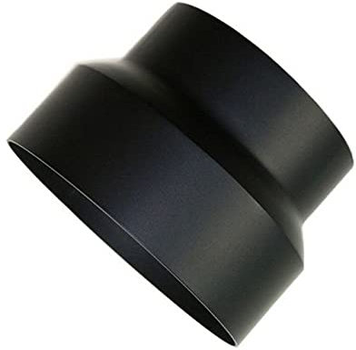 Tuyaux de poêle noir - Tous les diamètres et formes - Diamètres 120, 130, 150, 160, 180, 200 mm (diamètre 180 mm, réduction à 150 mm)