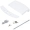 Kenekos - Poignée de porte pour AEG 405508700/3 4055087003 - Poignée de machine à laver - Blanc - Pour machine à laver et sèche-linge - Hublot avec matériel de montage