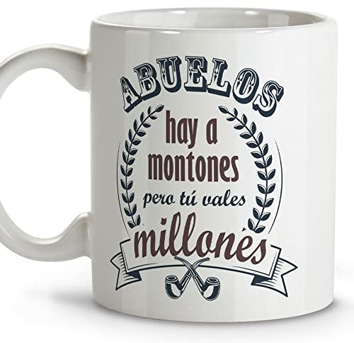 Tasse pour grands-parents. Cadeaux originaux. Tasses originales pour le petit-déjeuner. Différents modèles. Millions de grands-parents. Tasse en céramique 330ml