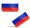 SkinoEu® 2 x 3D Autocollants Drapeau Russie Fédération Russe F 119