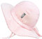 Jan & Jul Baby Sonnenhut für Mädchen mit Verstellbarem Kinnriemen (M: 6-24 Monate, Rosa Streifen)