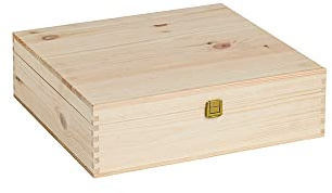 Cassette in legno|4 Bottiglie 750 ml |Misura Interna 35,5X33,9X17,5|Custodia/Contenitore Vino/Birra| Compleanni Matrimoni Eventi