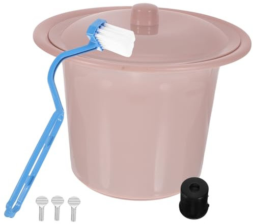 Zerodeko Urin Eimer Kunststoffbehälter Nachttopf Bettpfanne Urinal Urintopf Nacht Urinal mit Deckel Töpfchen Pinkeleimer e Toilette für Haushalt Erwachsene Kinder Schwangere Autoreisen